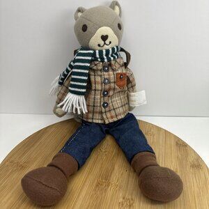 Celebrate‎ Fall Together Squirrel Backpack Nuts Home Decor Scarf Plaid Shirt 17"